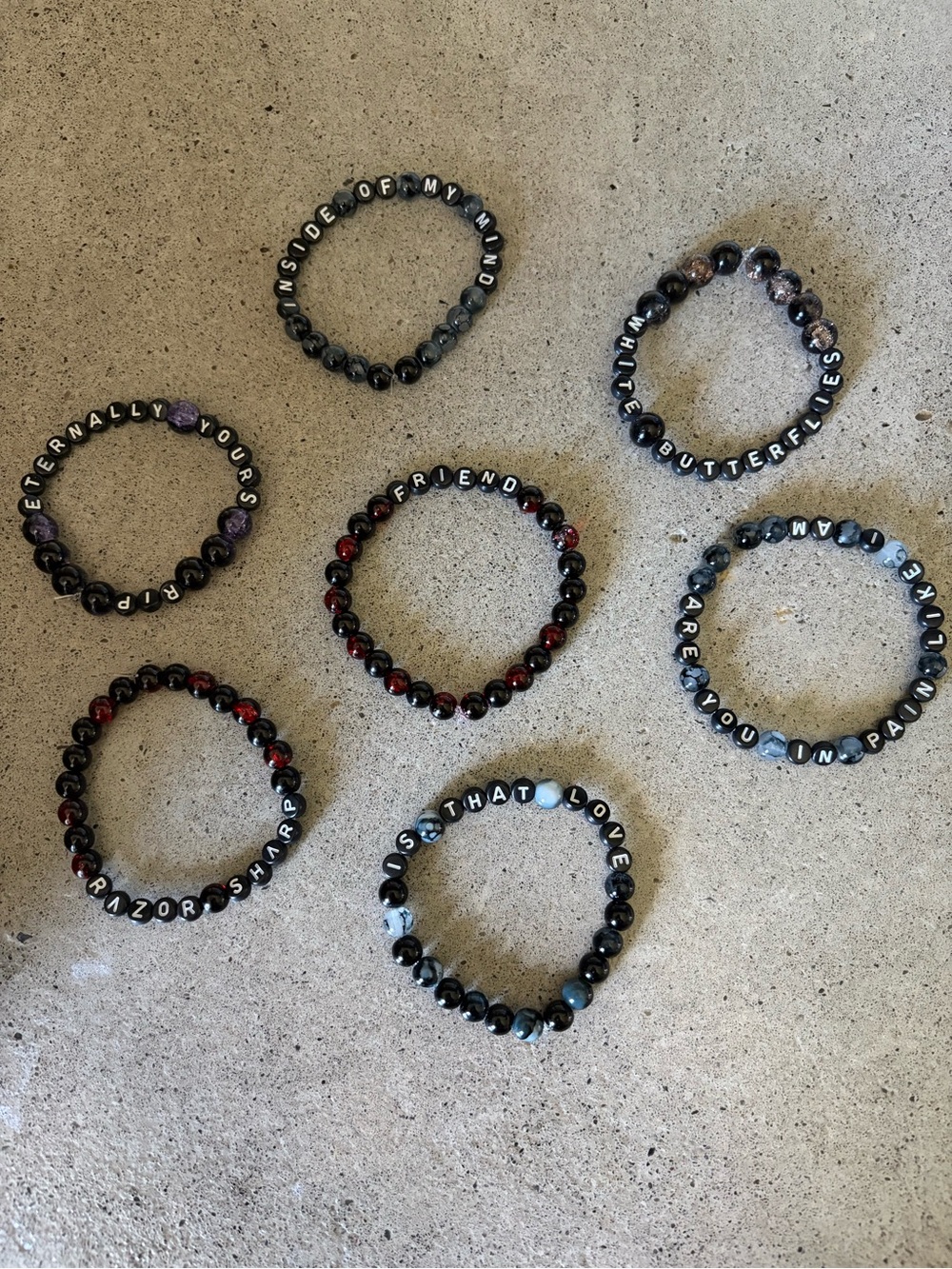 Custom Beaded Stretch Bracelets | Personalized Name & Phrase Jewelry